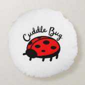 knuffelbeestje | Schattige en gezellig design Rond Kussen (Achterkant)