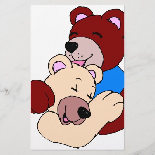 Knuffelberen Briefpapier (Voorkant)