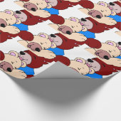 Knuffelberen Cadeaupapier (Hoek)