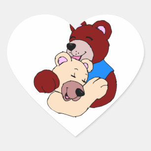 Knuffelberen Hart Sticker