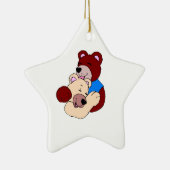 Knuffelberen Keramisch Ornament (Rechts)