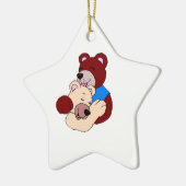 Knuffelberen Keramisch Ornament (Links)