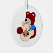 Knuffelberen Keramisch Ornament (Rechts)