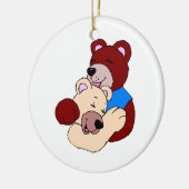 Knuffelberen Keramisch Ornament (Links)