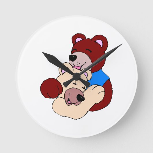 Knuffelberen Ronde Klok (Voorkant)