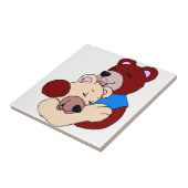 Knuffelberen Tegeltje (Zijkant)