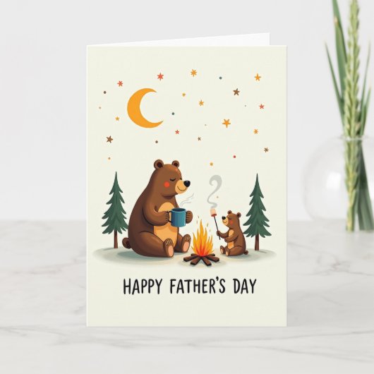 Knuffelberen Vaderdag kaart (Voorkant)