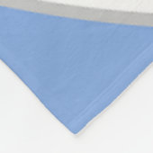 knuffelblauw wit meisjes volleybal kamer decor fleece deken (Hoek)