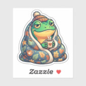 Knuffeldek Kikker Sticker (Vel)