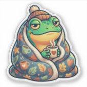 Knuffeldek Kikker Sticker (Voorkant)
