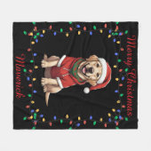 Knuffeldeken met Labrador Retriever Fleece Deken (Voorkant (Horizontaal))