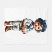 Knuffeldeken voor kleine zeiler fleece deken (Voorkant (Horizontaal))