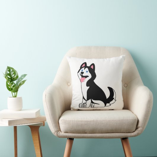Knuffeldekens met afbeelding van een schattige hus kussen (Stoel)