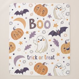 Knuffeldekent met Schattig Spookje en Pompoen van Sherpa Deken