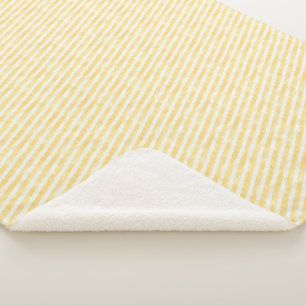 Knuffeldekentje met gele strepen voor Pasen Sherpa Deken