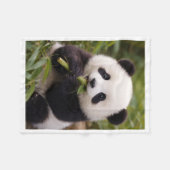 Knuffeldekentje met Mopshondje Panda dat Bamboe Ee Fleece Deken (Voorkant (Horizontaal))