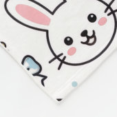 Knuffeldekentje met paashaas voor baby's fleece deken (Hoek)
