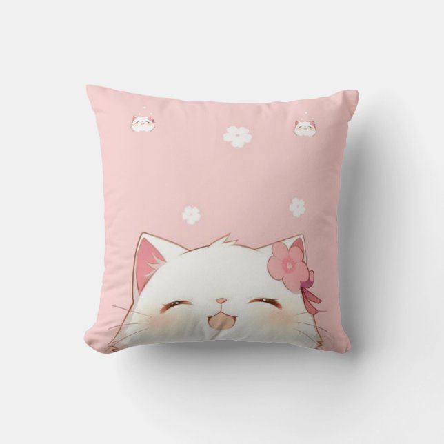 Knuffeldekentje voor kattenliefhebbers kussen (Voorkant)
