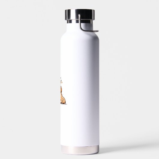 Knuffelen Beer en Giraffe in liefde. Waterfles (Links)