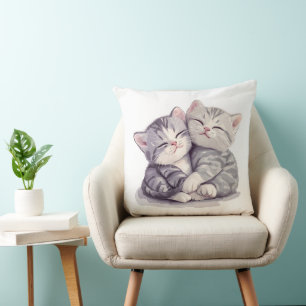 Knuffelen Britse Korthaar Kittens Kussen