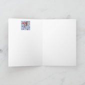 Knuffelen Chickadees Kerstmisnota Kaart (Binnen)