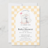 Knuffelen Ghost Couple Baby shower Kaart (Voorkant)