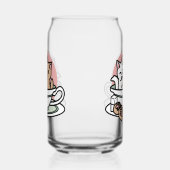 Knuffelen Katten in een kopje - Schattige theetijd Blikvorm Glas (Links)