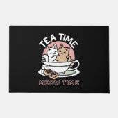 Knuffelen Katten in een kopje - Schattige theetijd Deurmat (Voorkant)