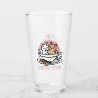 Knuffelen Katten in een kopje - Schattige theetijd