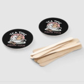 Knuffelen Katten in een kopje - Schattige theetijd Handwaaier (Niet-gemonteerd)