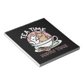 Knuffelen Katten in een kopje - Schattige theetijd Notitieblok (Schuin)