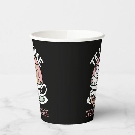 Knuffelen Katten in een kopje - Schattige theetijd Papieren Bekers (Links)