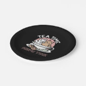 Knuffelen Katten in een kopje - Schattige theetijd Papieren Bordje (Gekanteld)