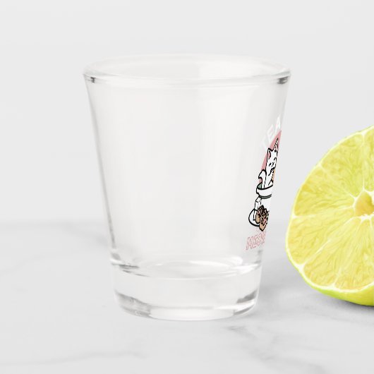 Knuffelen Katten in een kopje - Schattige theetijd Shot Glas (Links)