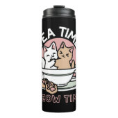 Knuffelen Katten in een kopje - Schattige theetijd Thermosbeker (Voorkant)