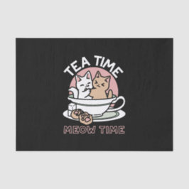 Knuffelen Katten in een kopje - Schattige theetijd Tissuepapier