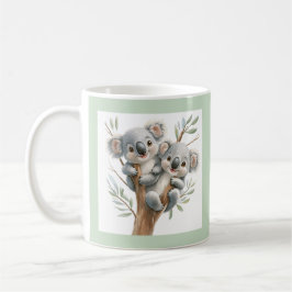 Knuffelen Koala Beren in Tree, BFF, gepersonalisee Koffiemok
