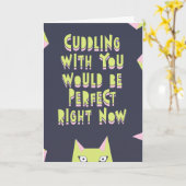 Knuffelen met je zou perfect zijn op dit moment, l kaart (Gele Bloem)