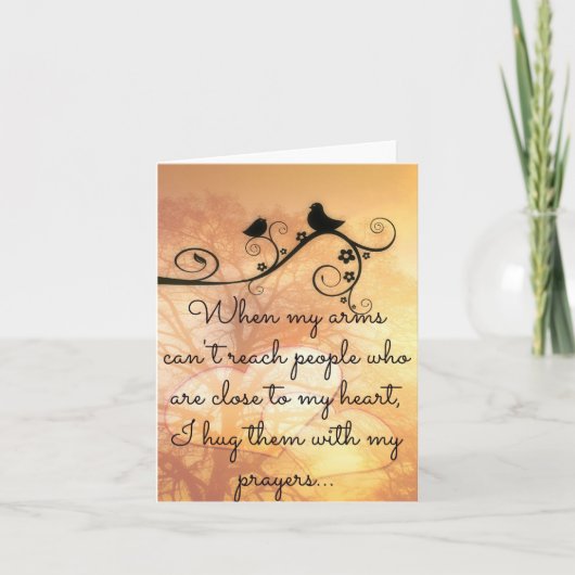 Knuffelen met mijn gebeden Notecard Kaart (Voorkant)