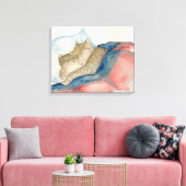 Knuffelen Moeder en baby kitten Art Canvas Afdruk (Insitu (Woonkamer))