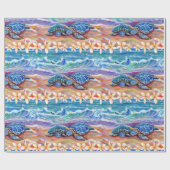 Knuffelen Zee Schildpadden Hawaiian Honu Cadeaupapier (Vlak)