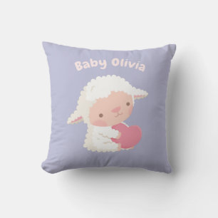 Knuffelend Hart Schattig Lammetje Baby Kamer Decor Kussen
