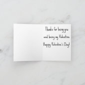 Knuffelend muizenpaar op Valentijnsdag Feestdagen Kaart (Binnen)