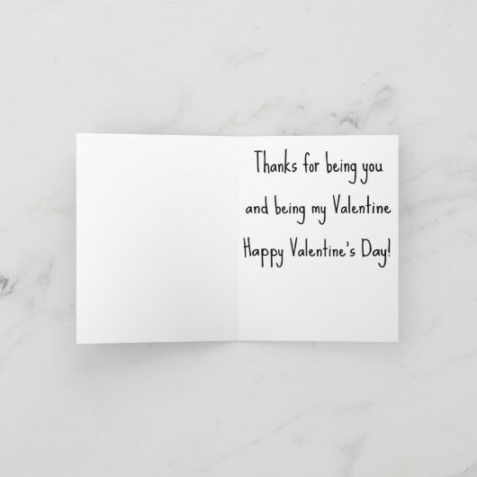 Knuffelend muizenpaar op Valentijnsdag  Feestdagen Kaart (Binnen)