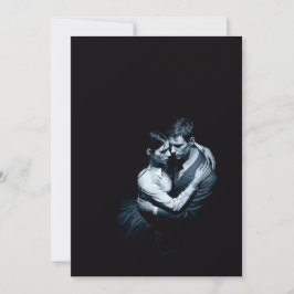 Knuffelend stel valentijnskaart donkere gotische l feestdagenkaart