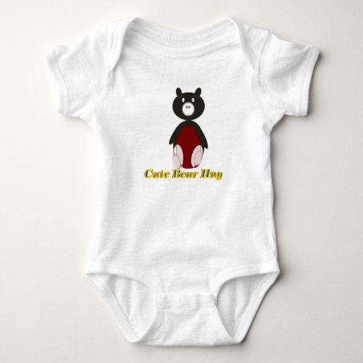 Knuffelende Beer Body  Romper (Voorkant)