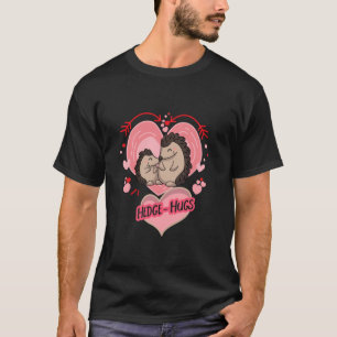 Knuffelende egel die elkaar omhelzen t-shirt