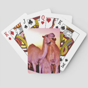 Knuffelende Kamelen Pokerkaarten