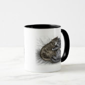 Knuffelende katten slapend mok (Voorkant rechts)