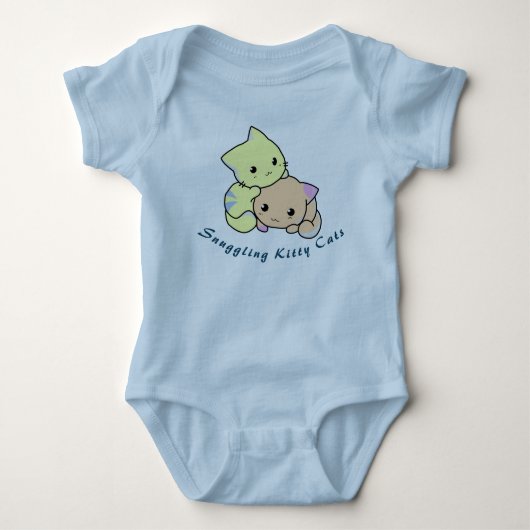 Knuffelende Kittenkatten Romper (Voorkant)